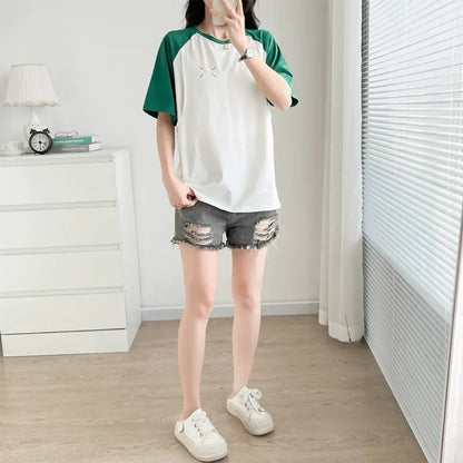 T-shirt-allaitement-vert