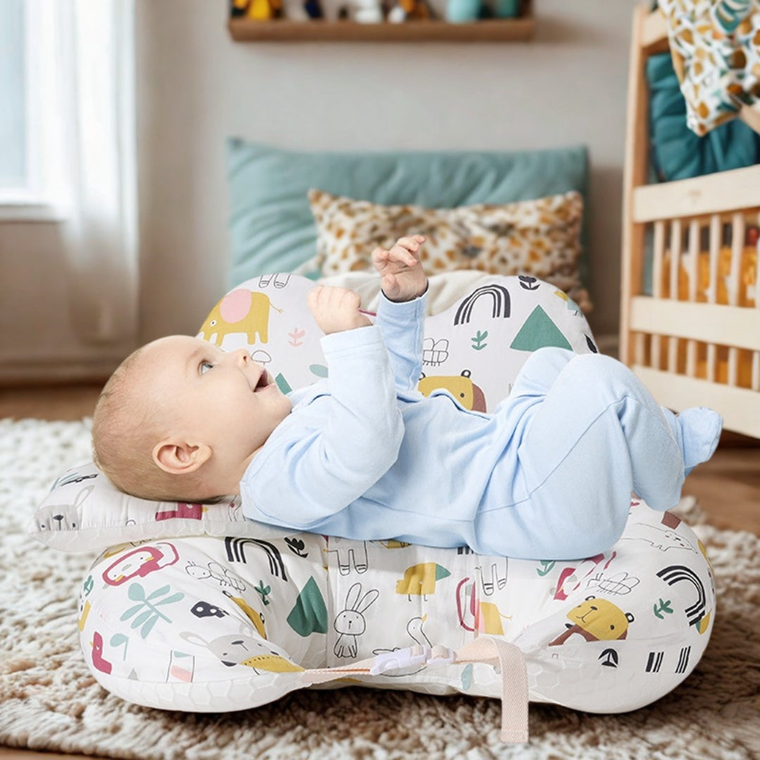 Coussin D'allaitement Ergonomique Anti-reflux Pour Bébé - Incliné, Respirant, Antibactérien - Soutien Pour Biberon Ou Allaitement - 4