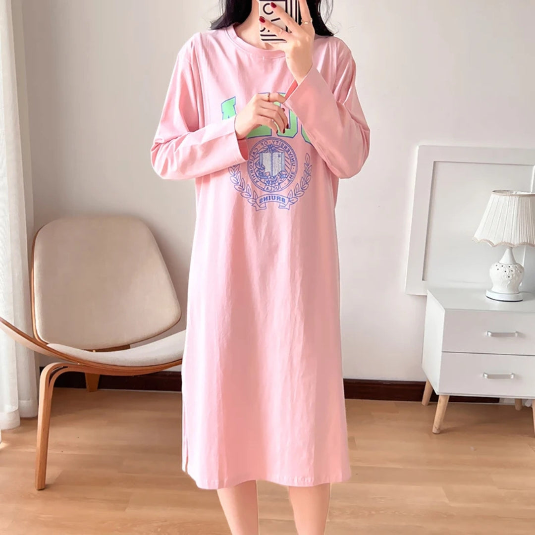 robe-allaitement-selfie-debout-rose