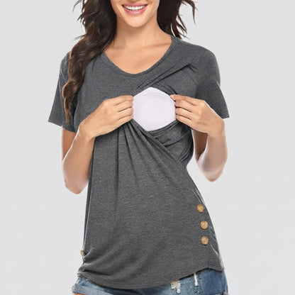 t-shirt-allaitement-classe-gris